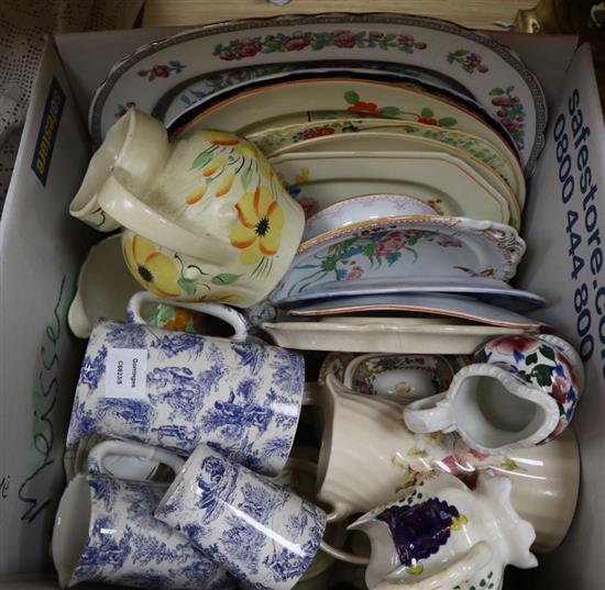 A group of 19th / 20th century tea wares, various jugs etc.